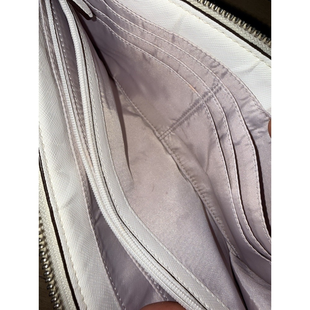 Coach Peyton Dream C Slim Zip Around Wallet Wristlet Gray White Hang Tag  G - Picture 7 of 11